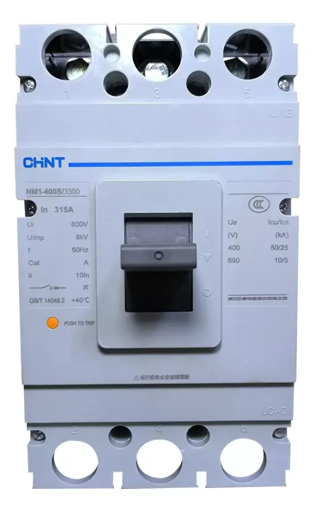 Disjuntor CHINT ELECTRIC NM1-400S/3300 315A