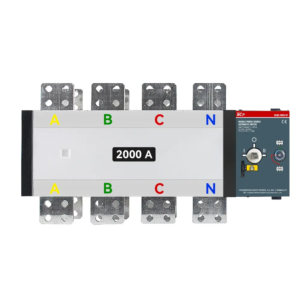 Transferencia Automatica ATS BCQ3-2000/2000A 110V/4P