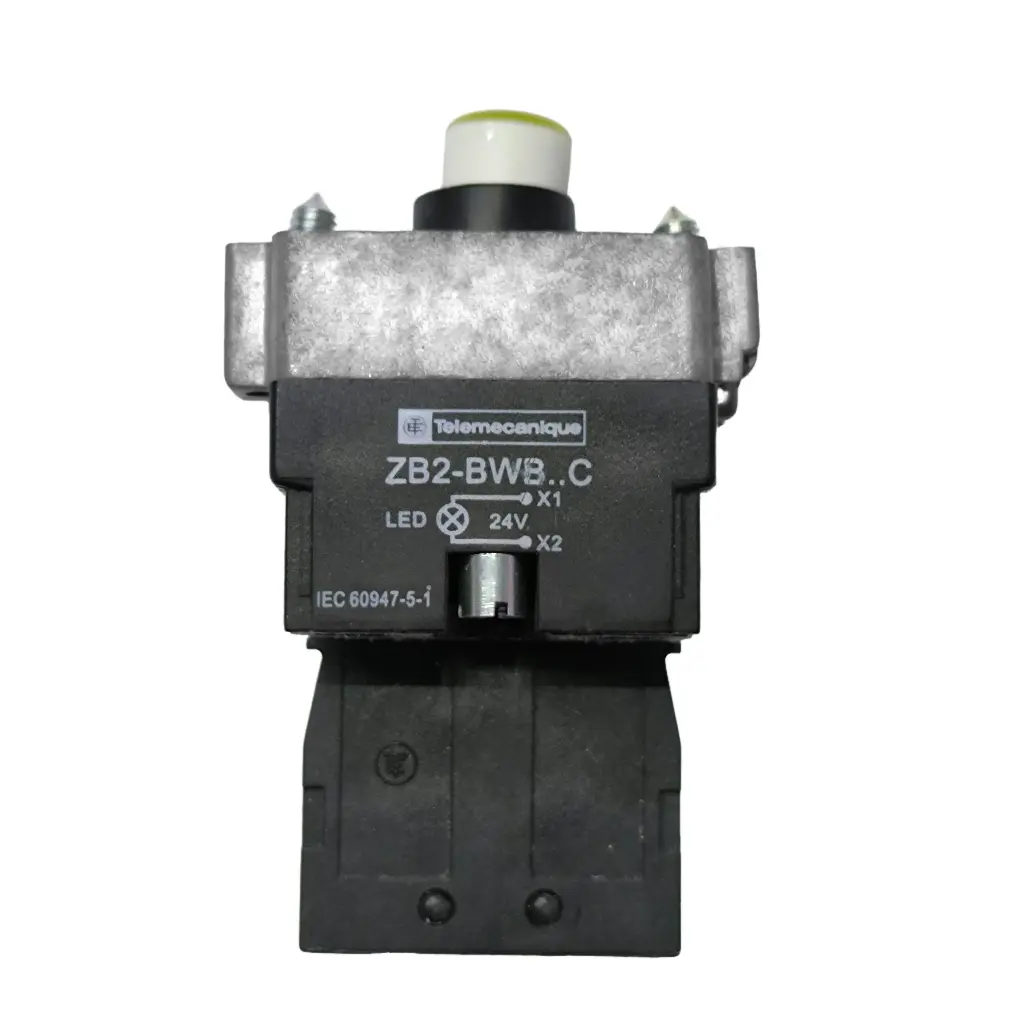 BOTÓN PULSADOR ZB2-BWB51C AMARILLO