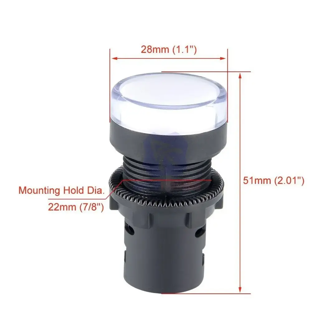 LED pilot light White AD16-22D/S 6.3 VOL