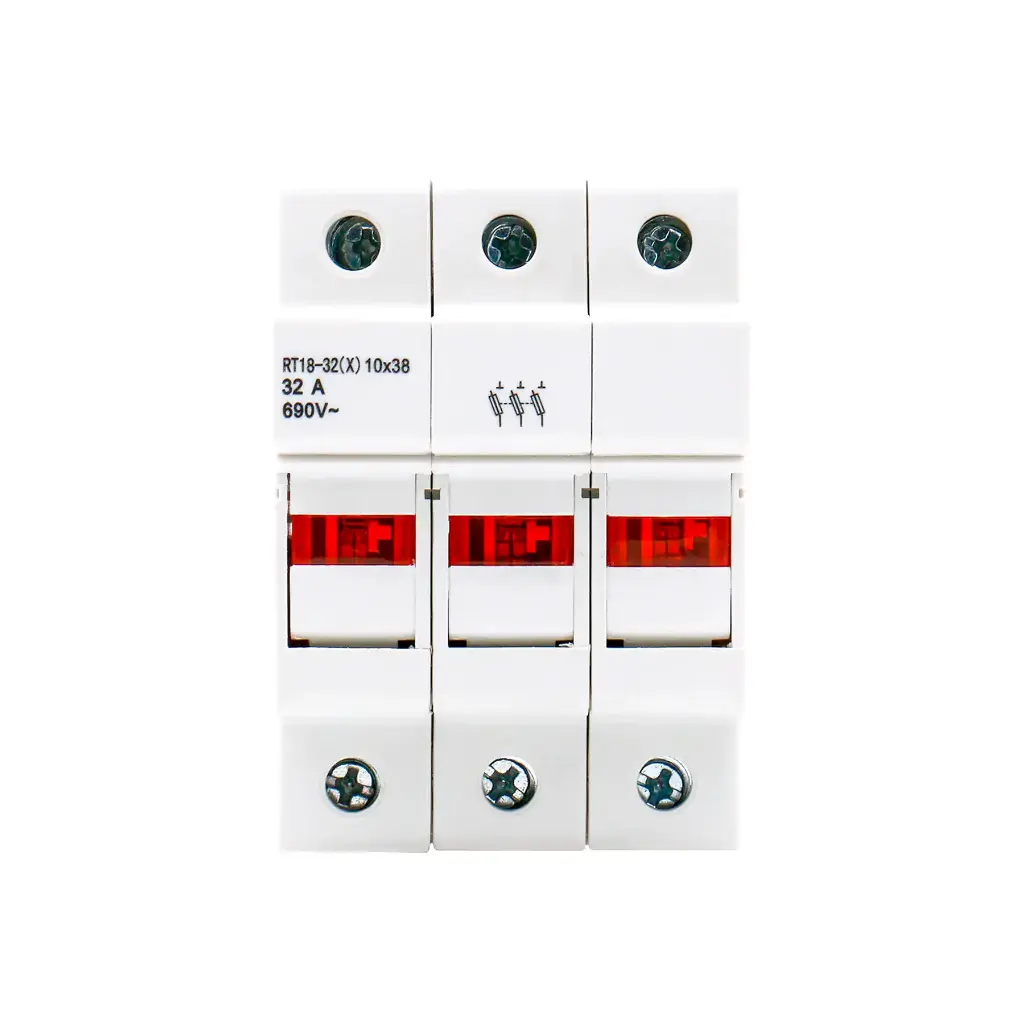 PORTA FUSIBLE RT18-32 10X38 32A 3POLOS 500/690V