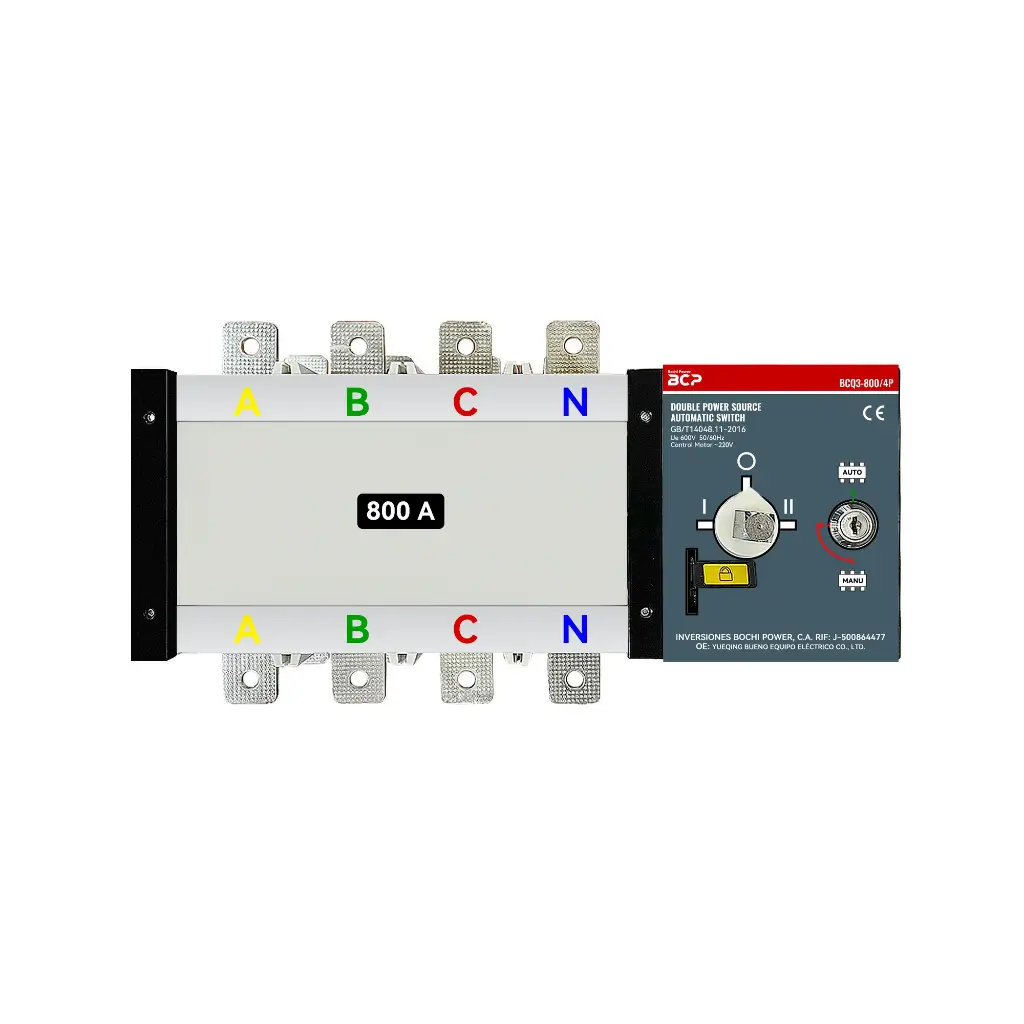 Transferencia Automática ATS BCQ3-1000/800A 220V/4P