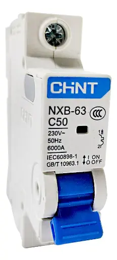 Disjuntor CHINT ELECTRIC NXB-63 50A 1P