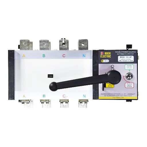 مفتاح التحويل التلقائي للطاقة المزدوجة ATS BCQ3-400/320A 110V/4P