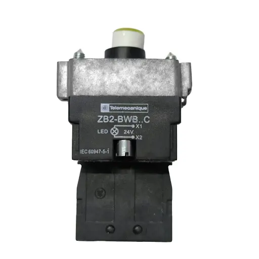 BOTON PULSADOR ZB2-BWB51C AMARILLO